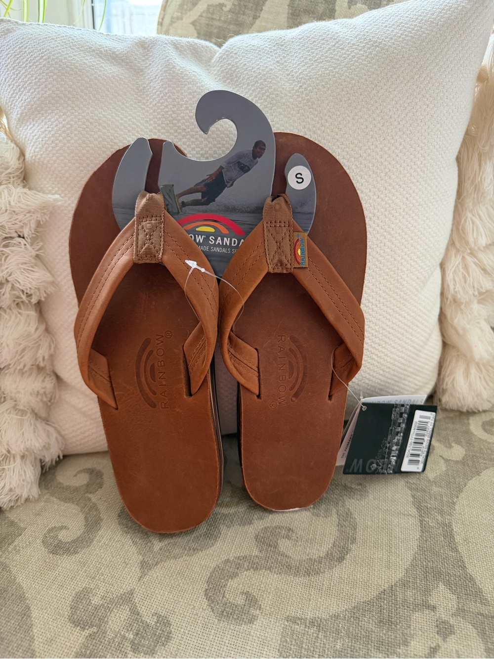 Men’s Rainbow flip flops - Picture 5 of 6